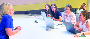 Children’s Harbor’s Cat Outzen, CEO, and Vicki Tuggle, COO, visited Auburn University’s Commercial Interior Design classes