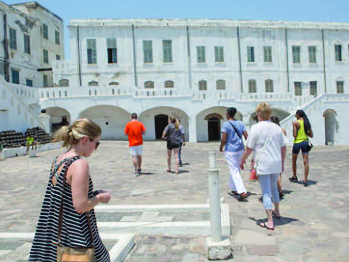 Participants of the 2018 Ghana Service-Learning Program at the Cape Coast Slave Castle