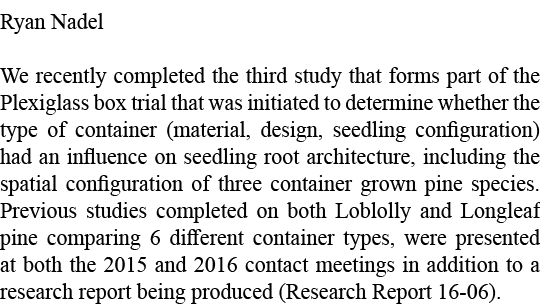 Ryan Nadel We recently completed the third study that forms part of the Plexiglass box trial that was initiated to de...