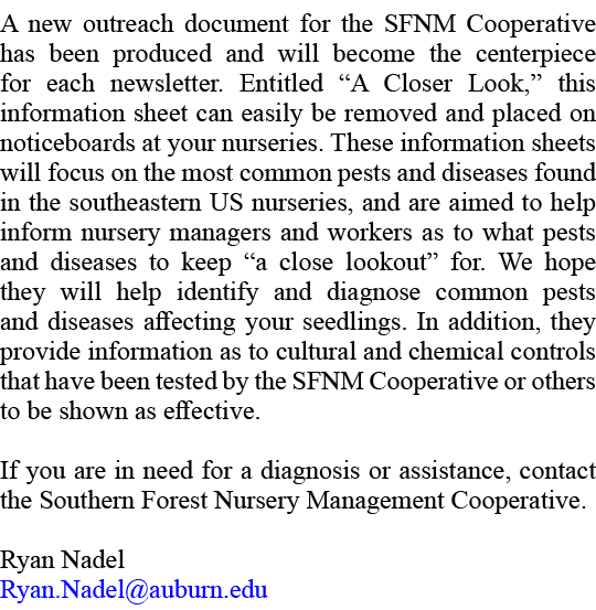 A new outreach document for the SFNM Cooperative has been produced and will become the centerpiece for each newslette...