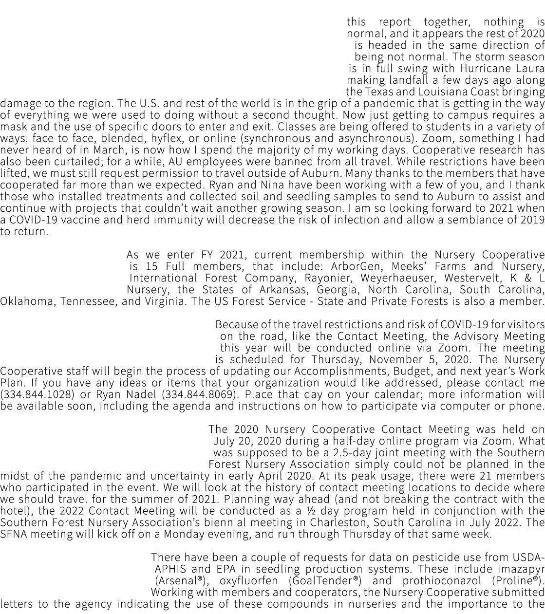  this report together, nothing is normal, and it appears the rest of 2020 is headed in the same direction of being no...