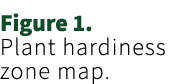 Figure 1. Plant hardiness zone map.