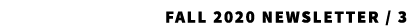 Fall 2020 Newsletter / 3 