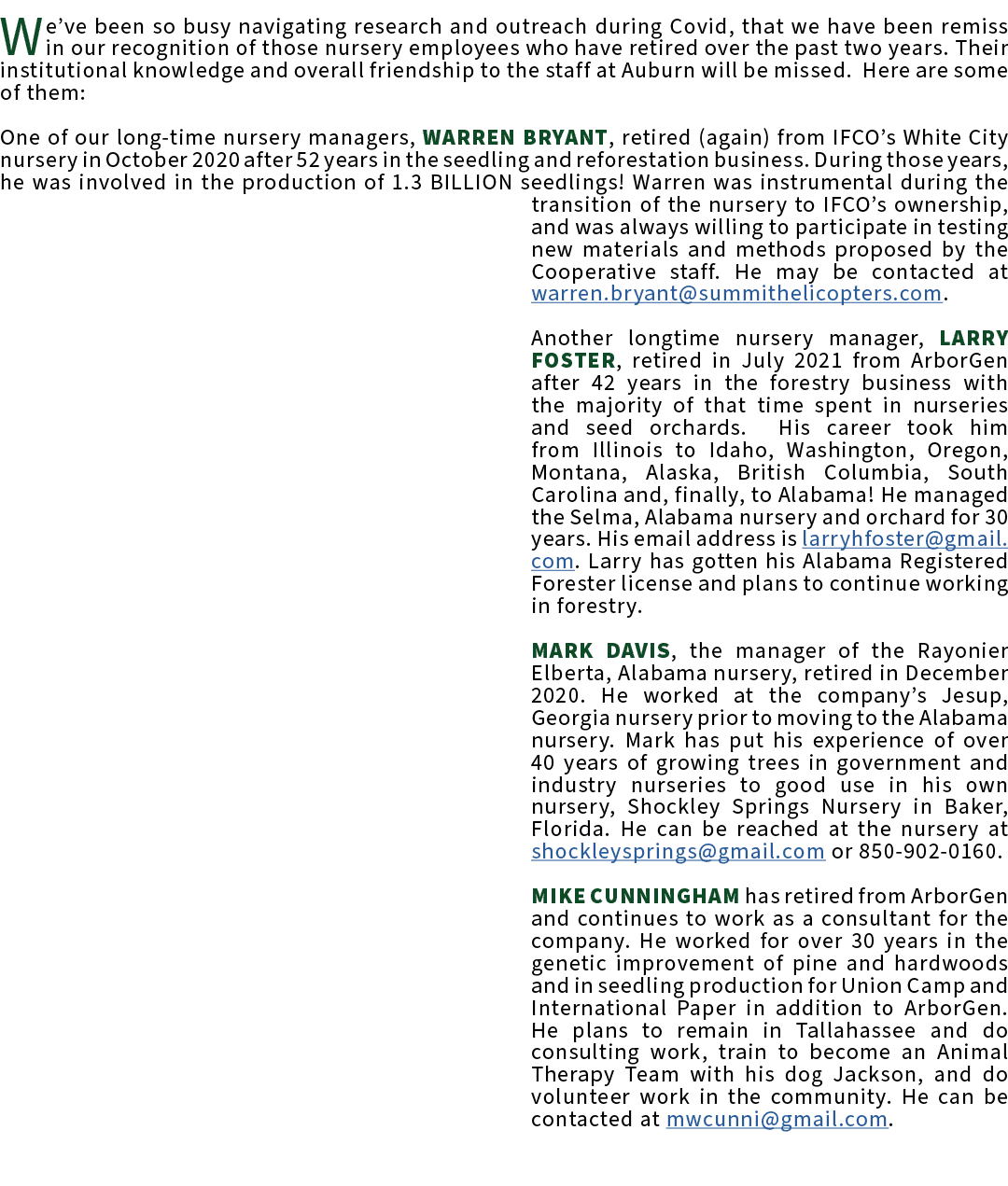 We’ve been so busy navigating research and outreach during Covid, that we have been remiss in our recognition of thos...