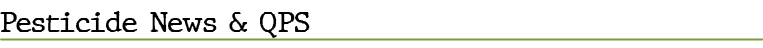 Pesticide News & QP