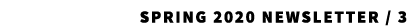 Spring 2020 Newsletter / 3 