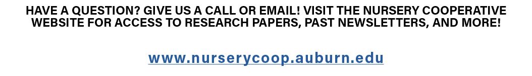 ﻿Have a question? Give us a call or email! Visit the Nursery Cooperative website for access to research papers, past ...
