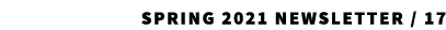 Spring 2021 Newsletter / 17 