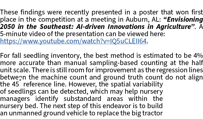 These findings were recently presented in a poster that won first place in the competition at a meeting in Auburn, AL...