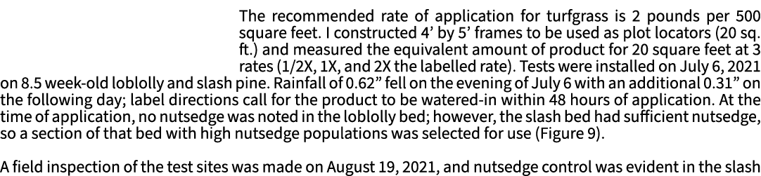 The recommended rate of application for turfgrass is 2 pounds per 500 square feet. I constructed 4’ by 5’ frames to b...
