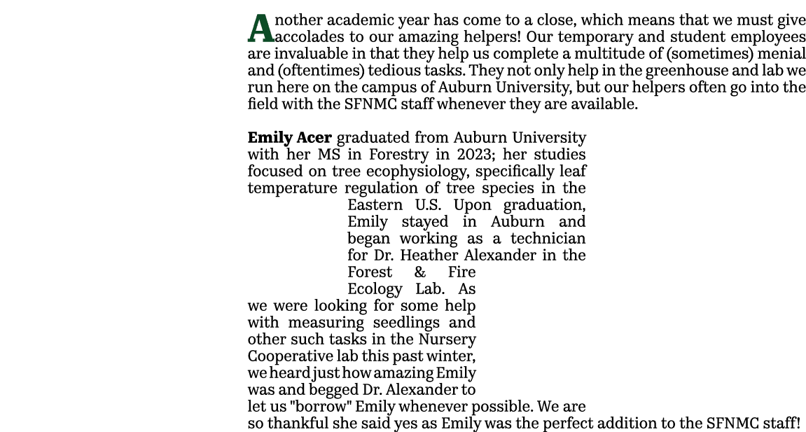 Another academic year has come to a close, which means that we must give accolades to our amazing helpers! Our tempor...
