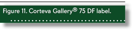 Figure 11. Corteva Gallery® 75 DF label. 