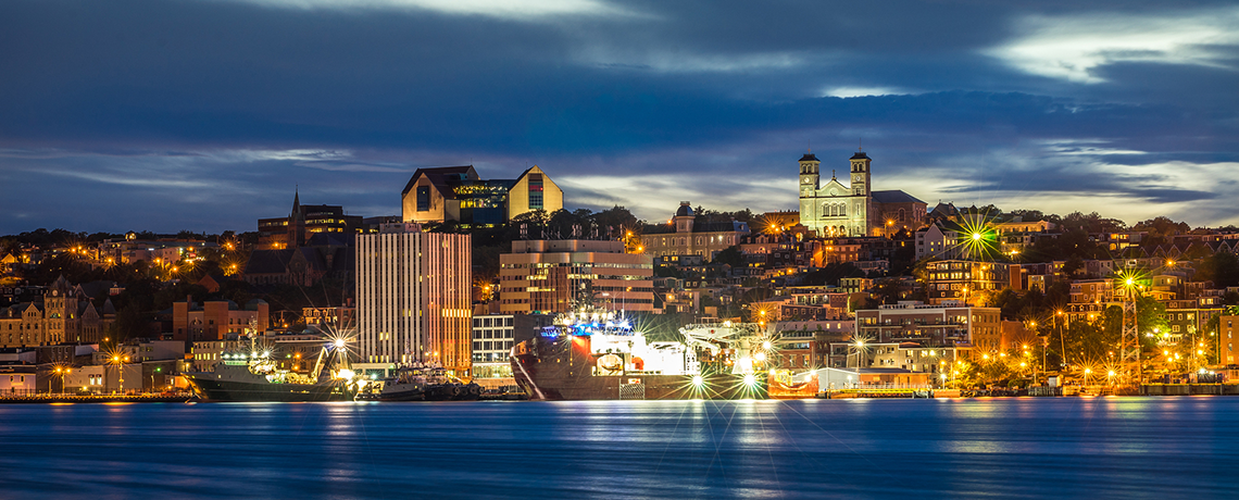 St John’s cityscape at Newfoundland and Labrador Canada