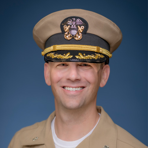 Headshot photo of CDR Quincy Hochard