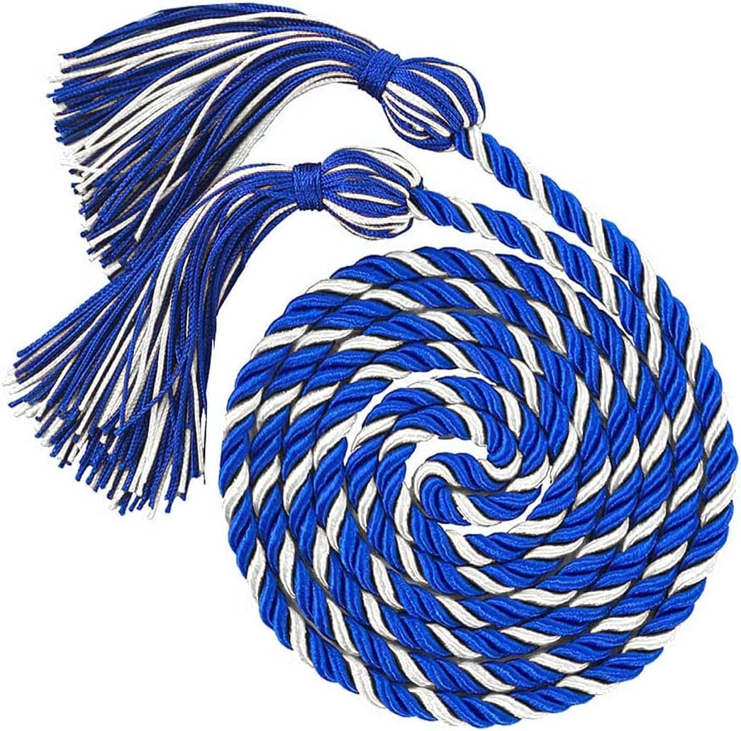 Association of Women in Science Royal blue and white braided cord