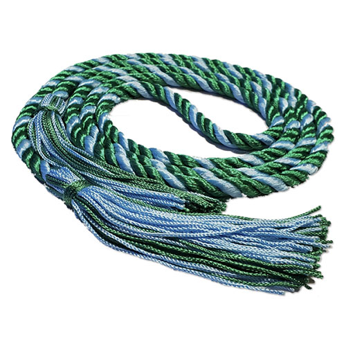 The Big Event light green and light blue braided cord