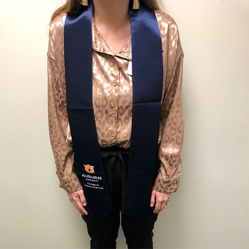 College of Human Sciences navy stole