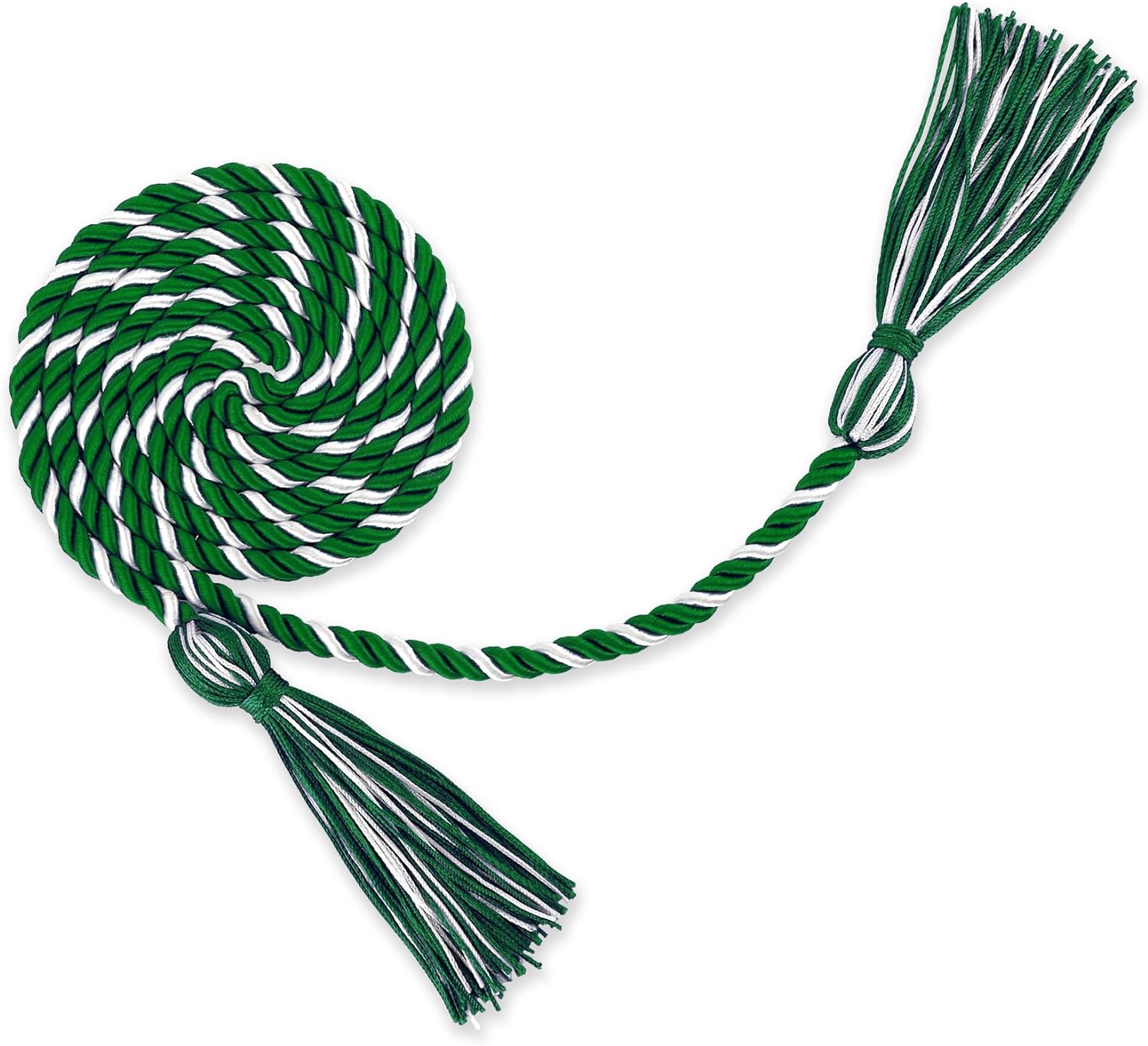 Panhellenic Council - Officers green and white braided cord