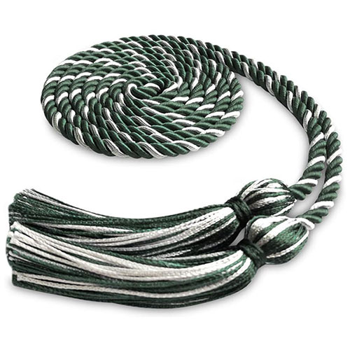 Sustainable Biomatierals and Packaging Society Forest green and white braided cord