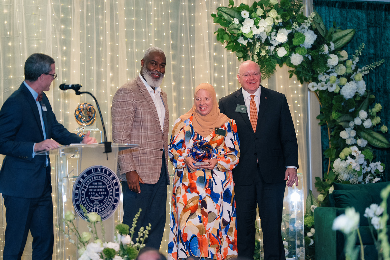 Faculty Awards 2025 honoree Leanne Dillard accepting award