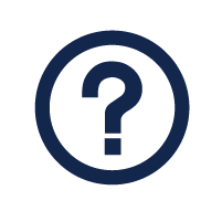 Icon graphic of a question mark