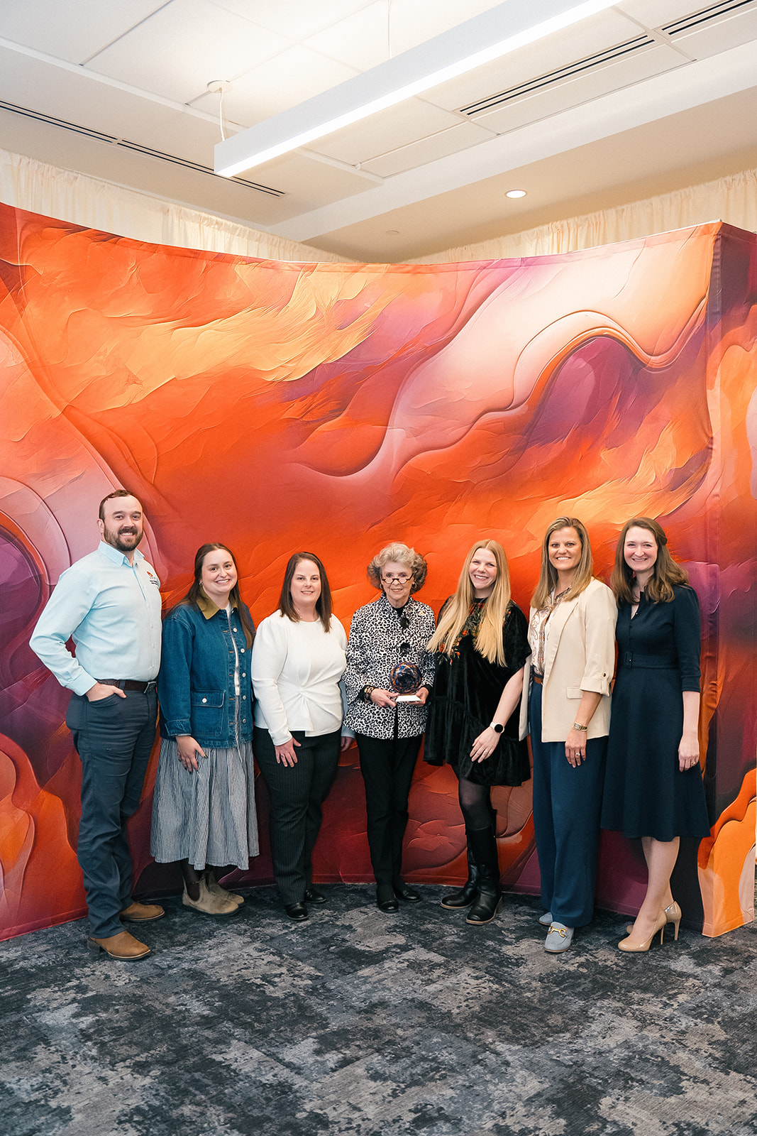 Provost Advising Awards 2026 Office of Student Services group photo with award for Outstanding Advising Program