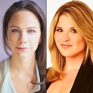 Combined photograph of Barbara Bush and Jenna Hager