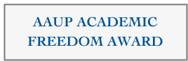 AAUP ACADEMIC
FREEDOM AWARD