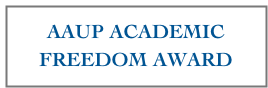 AAUP ACADEMIC
FREEDOM AWARD
