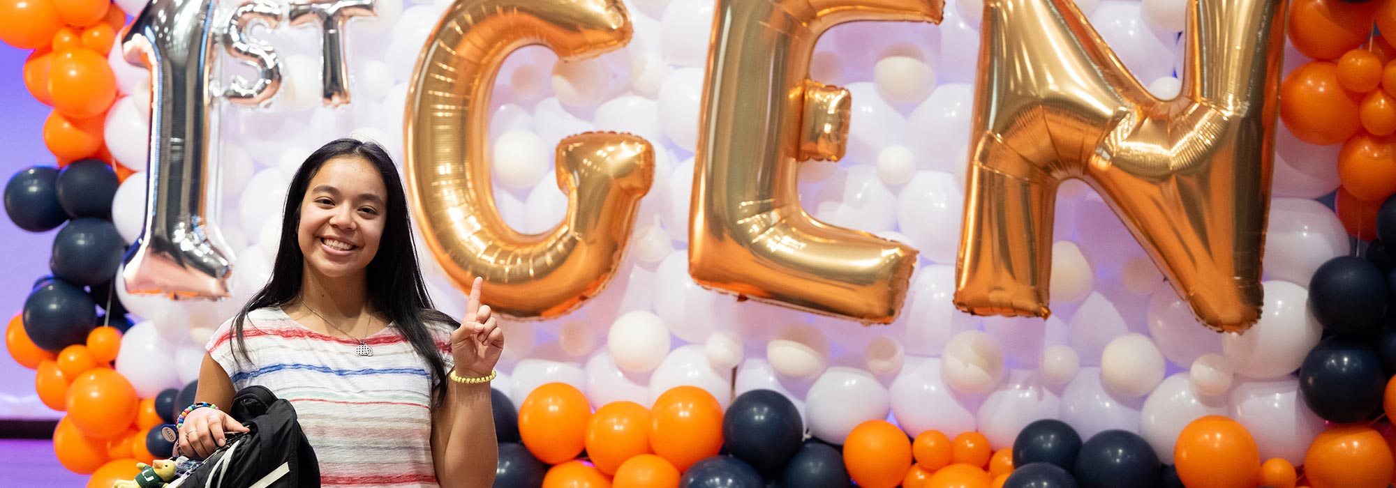 A first-generation Auburn student poses