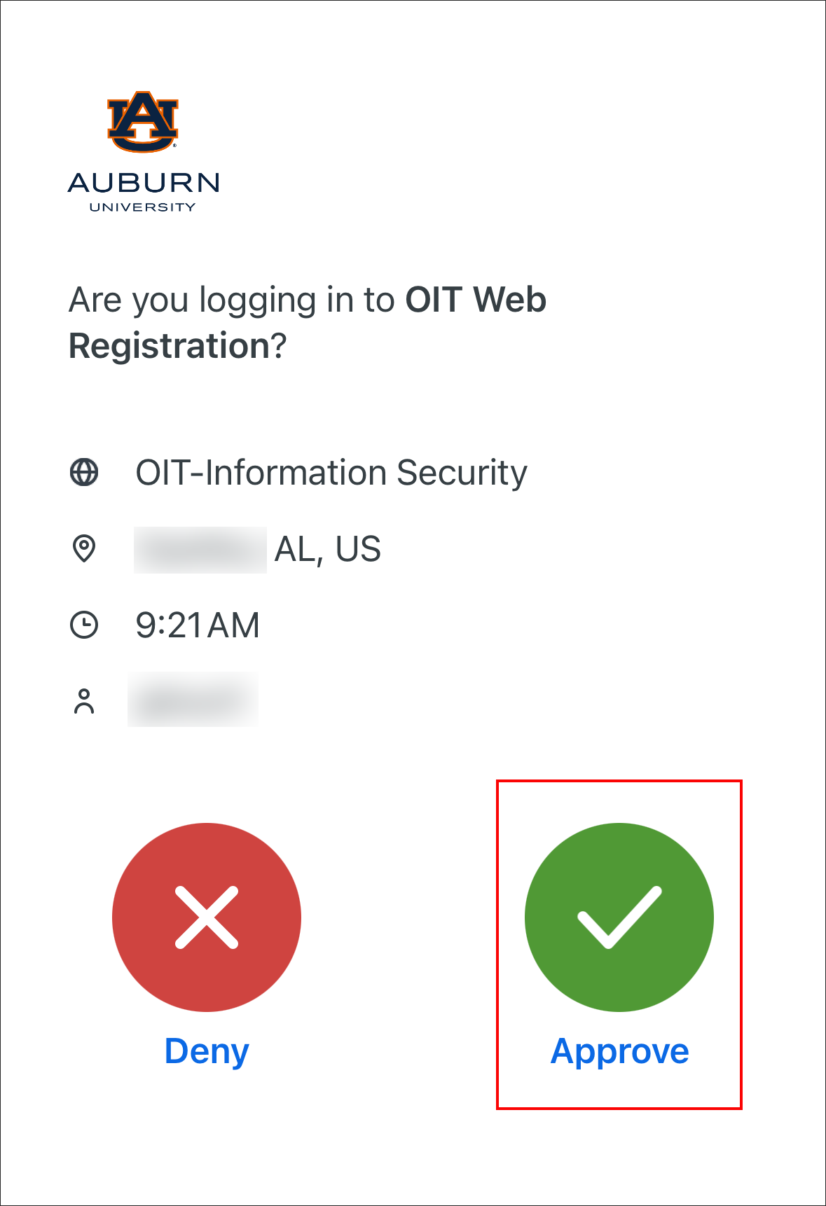 Duo Mobile Authentication Push