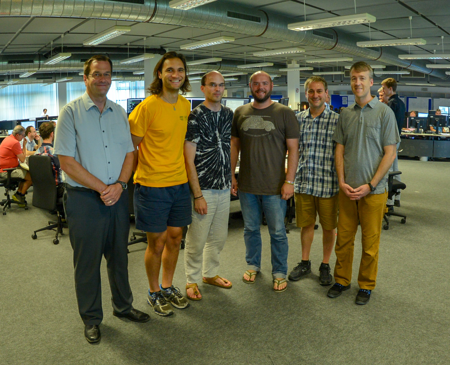 Group of researchers at the Wendelstein 7-X Facility. 