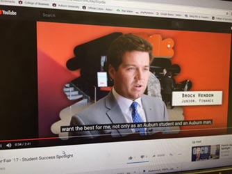 Captioned YouTube Video on Computer Screen