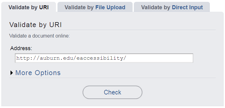 Validate by URI interface