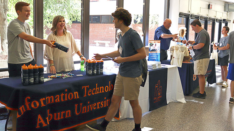 Welcoming Freshmen at Camp War Eagle