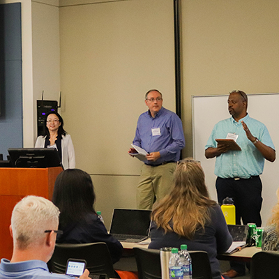 Enterprise Systems team members providing training to IT Providers