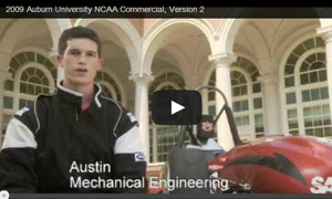 Screen shot of the 2009 commercial.