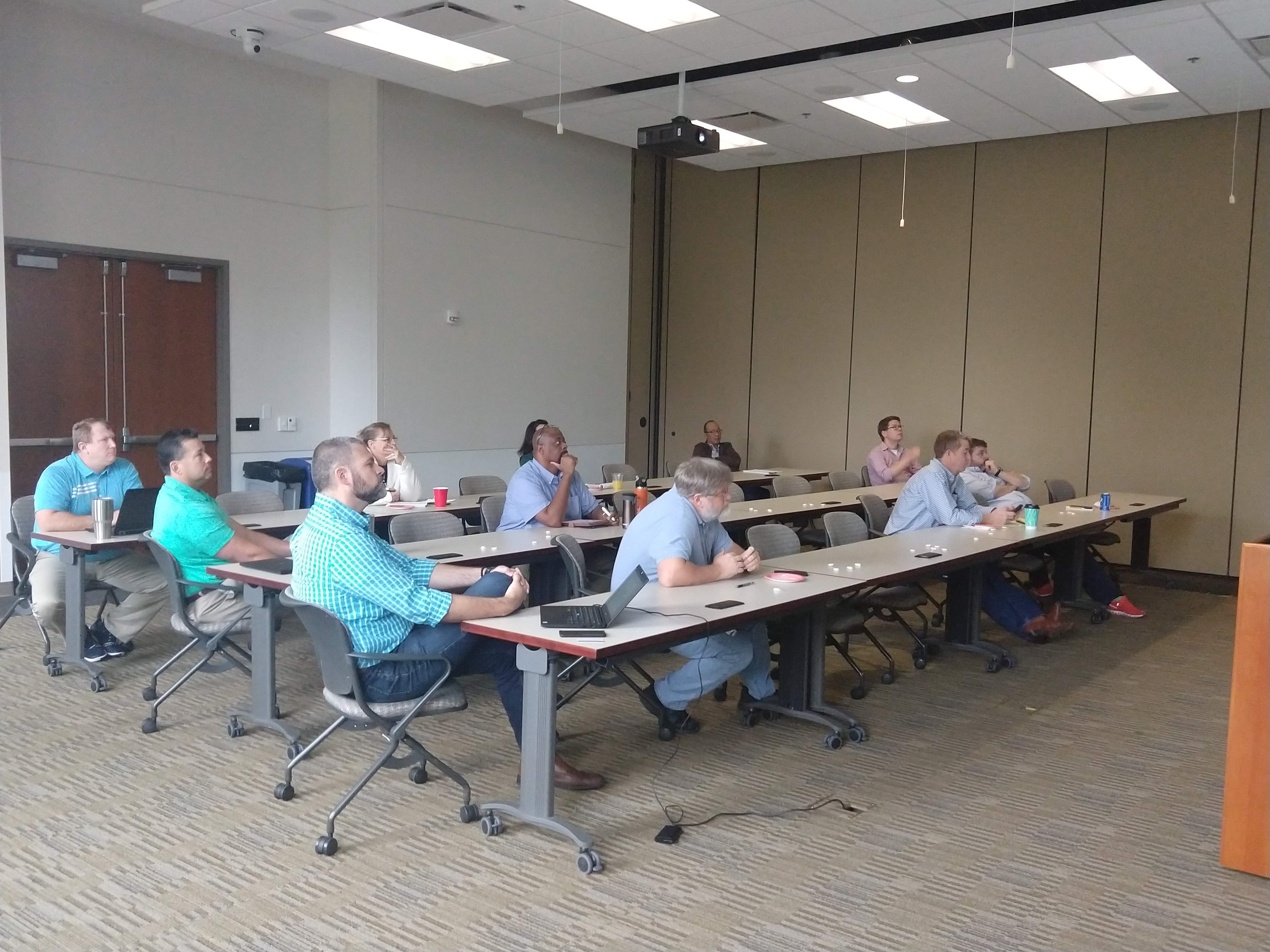 Members of the Enterprise Planning team during training