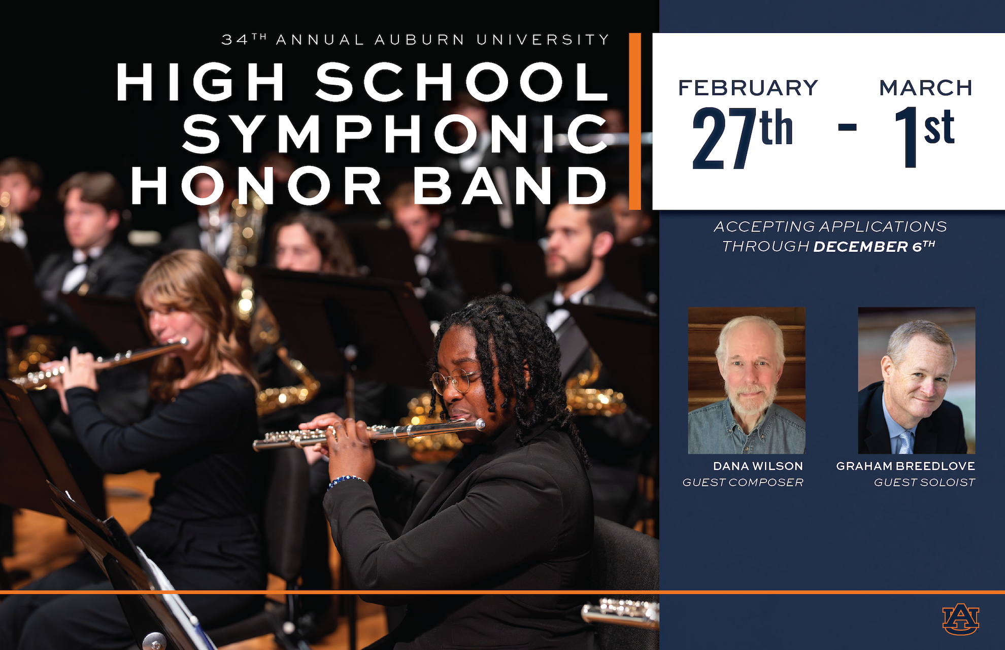 2025 High School Symphonic Honor Band, February 6 - 8, 2025