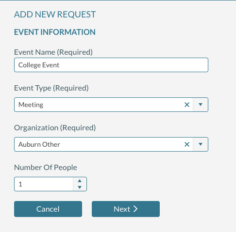 Click on Add New Request