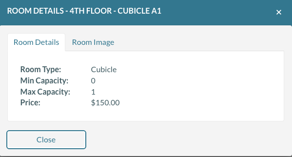 Click on a room to see the room details and images