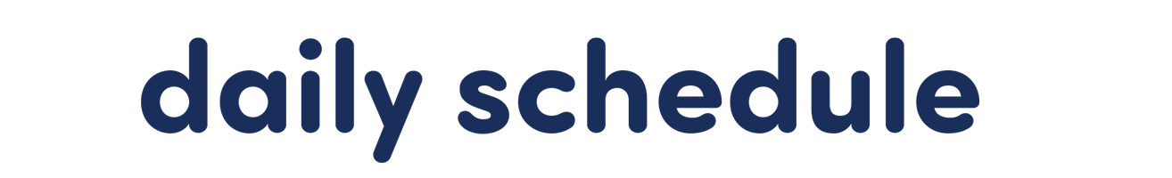 daily schedule blue wordmark.