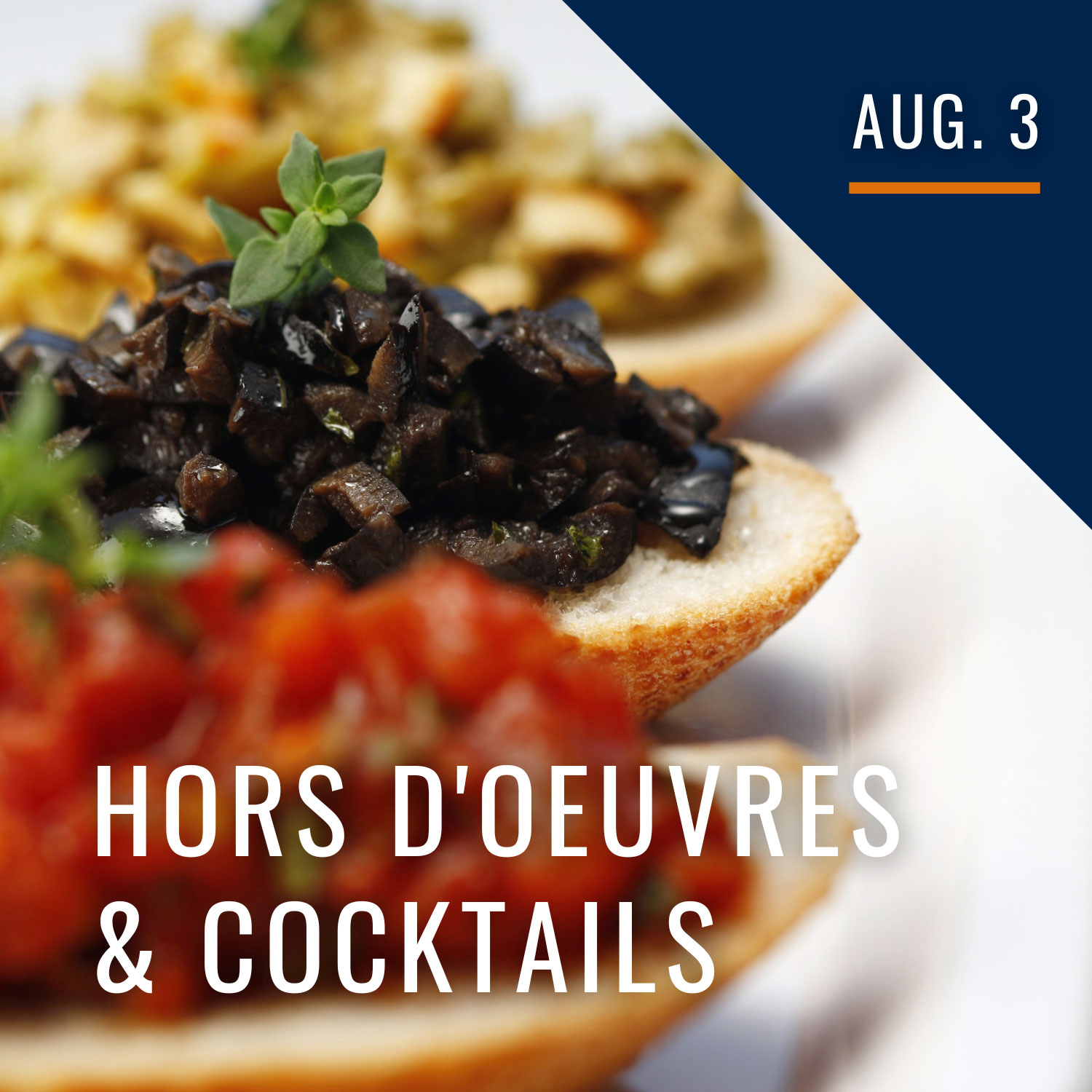 August 3 hors d'oeuvres and cocktail  Icon