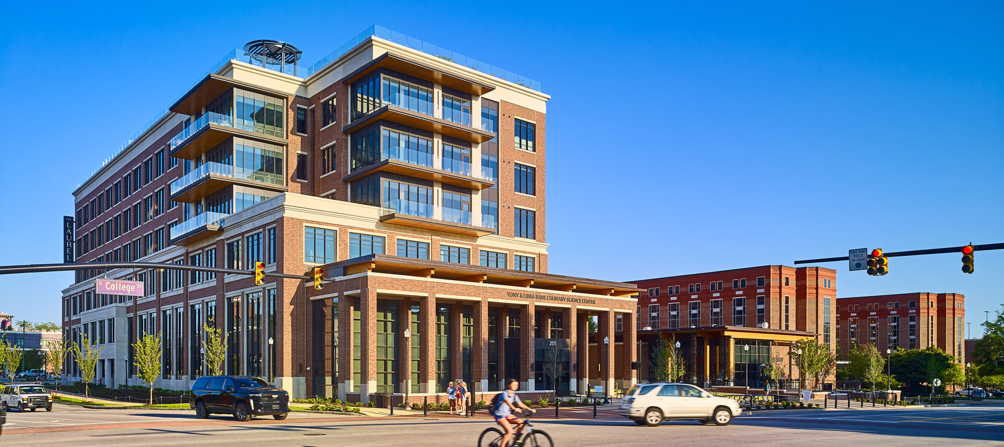 The entrance of the new Rane Culinary Science Center.
