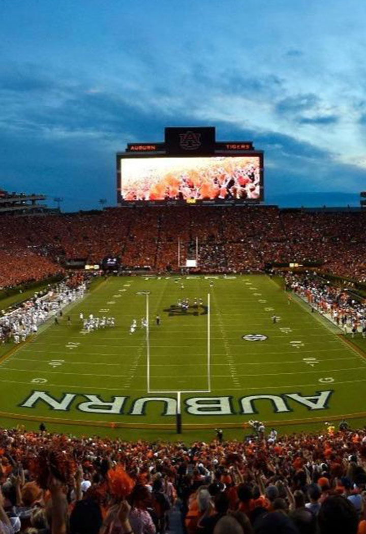 Jordan-Hare stadium during a game
