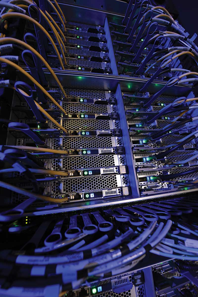 A larger computer server is pictured