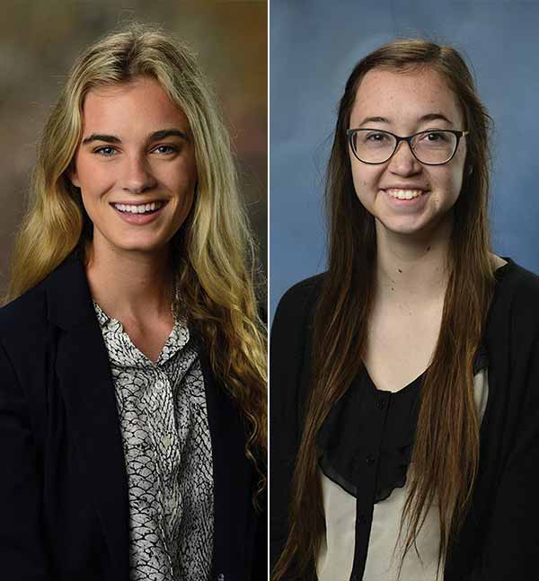 Allison Gary and Abby Hagelskamp