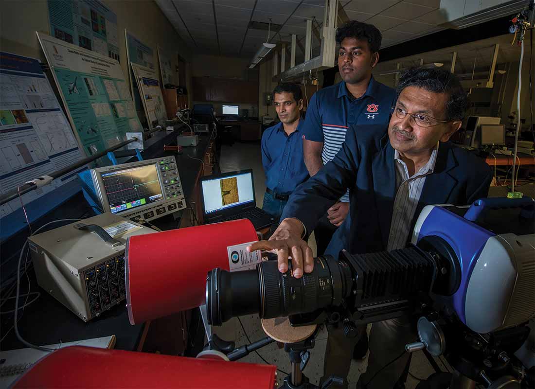 Dr. Hareesh Tippur working with students