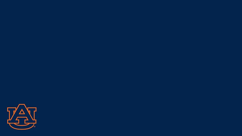Dark blue background with AU logo