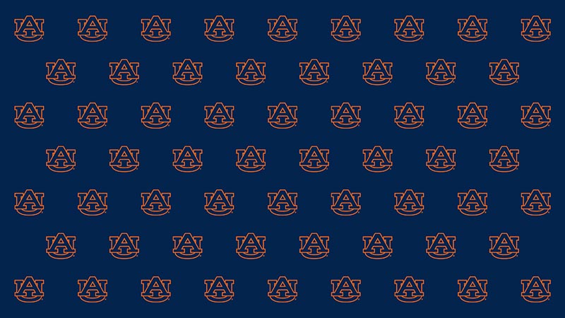 A repeated image of the AU logo